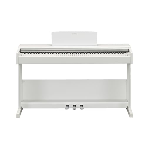 YAMAHA ARIUS YDP-105WH Digital Piano, White – Modernes und stilvolles Digitalpiano für Einsteiger und Hobbyspieler – Authentisches Klavierspiel