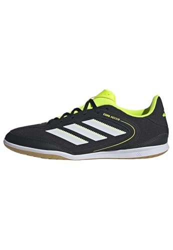 adidas Unisex COPA Indoor Court Club Indoor Football Boots, core Black/FTWR White/Lucid Lemon, 42 2/3 EU