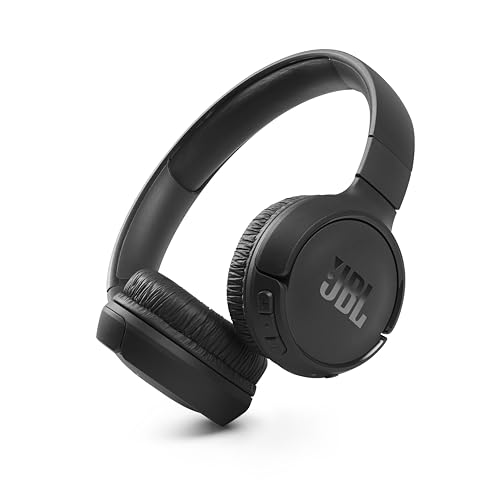JBL Tune 510 BT – Bluetooth On-Ear Kopfhörer - Schwarz – Faltbare Headphones mit Freisprechfunktion – Kompatibel mit Sprachassistenten – Lange Laufzeit von bis zu 40 Stunden