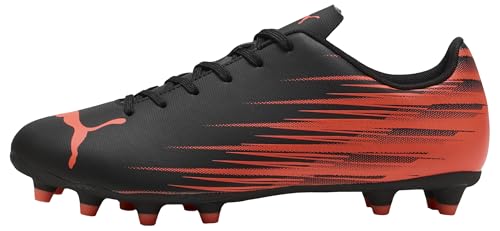 PUMA ATTACANTO II FG/AG Fußballschuh für Herren, schwarz-Leuchtend rot, 13 UK