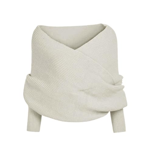 Hanraz cape damen winter, Schal Mit Ärmeln Damen Festlich Warm Poncho Mittelalter Gestrickt Cape Dirndl Jacke Winter Elegante Umhang Schulterwärmer Schultertuch