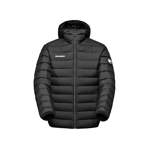Mammut Waymarker IN Hooded Jacket Men | Wasserabweisende Winterjacke für Herren, Leichte Steppjacke, Outdoor Daunenjacke, Warme, Gefütterte Jacke mit Kapuze | Schwarz, L