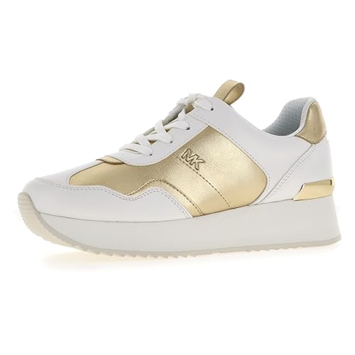 Michael Kors Damen Raina Sneaker, Pale Gold Multi, 40 EU