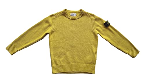 Stone Island Pullover aus Wolle mit Rundhalsausschnitt für Kinder 7516506A1.V0034 Senf (8 Jahre), Senf