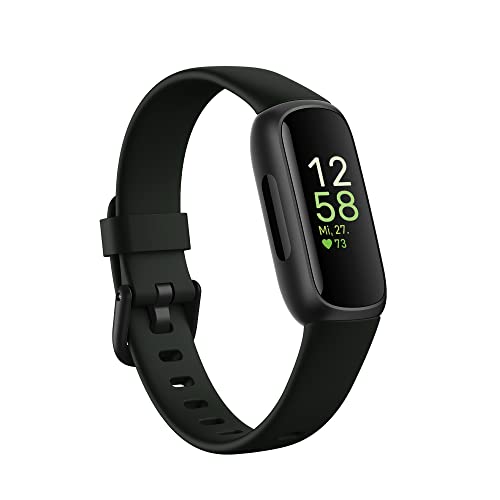 Google Fitbit Inspire 3 – Gesundheits- & Fitness-Tracker Damen / Herren - Herzfrequenzmessung, Stressmanagement, Schlafanalyse & bis zu 10 Tage Akkulaufzeit – Fitnessuhr kompatibel mit Android/iOS