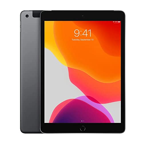 2019 Apple iPad (10,2-zoll, Wi-Fi + Cellular, 32GB ) Space Grau (Generalüberholt)
