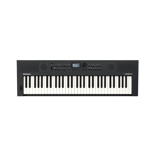 Roland GO:KEYS 5 Music Creation Keyboard | 61 Tasten | ZEN-Core Engine mit über 1000 internen Sounds | Integrierte Stereolautsprecher | Mikrofoneingang | Bluetooth Audio/MIDI – Graphit