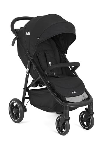 Joie Litetrax™ Buggy, kompakt faltbar, kompatibel mit Reisesystemen, Einhand-Liegeverstellung, vorwärtsgerichtet – Geburt bis 4 Jahre (0–22 kg), Farbe Shale