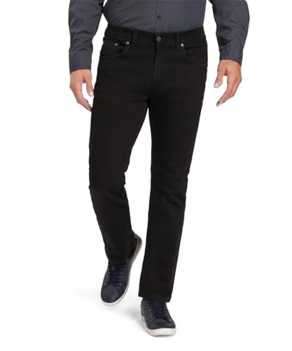 PIONEER AUTHENTIC JEANS Herren Freizeithose RANDO | Männer Stoffhose | Regular Fit | Raw/Unwashed Washed | black black raw 6744 9800 | 40W - 32L