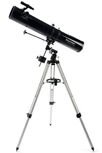Celestron 21045 PowerSeeker 114EQ Reflector Telescope, Black