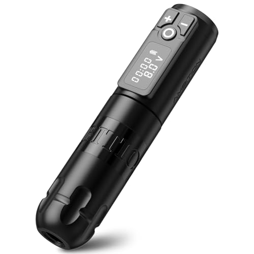 Ambition Soldier Drahtlose Tattoo Maschine Tätowiermaschine Pen, Rotary Tätowiergerät mit 4,0mm Hub, 2400mAh Akku & Coreless Motor für Profis