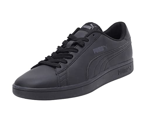 PUMA Unisex Puma Smash v2 L Low-Top, Puma Black-Puma Black, 44.5 EU