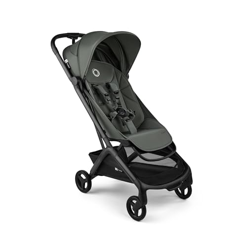 Bugaboo Butterfly 2 Reisebuggy, leicht und kompakt, Handgepäckgröße, faltbarer Reise-Kinderwagen mit Liegefunktion, einhändig faltbar, großer Untergestellkorb, ab 6 Monaten bis 4 Jahre, Forest Green