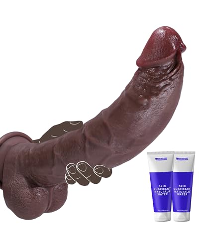 PRONFANS 31 * 6cm Durchmesser Dicker Sex Spielzeug für die Frau Männer Paar Realistischer Dildo Klassische Dildos Mit Starkem Saugnapf Analdildo Plug Handfrei Sex Toy aus Weichem Silikon