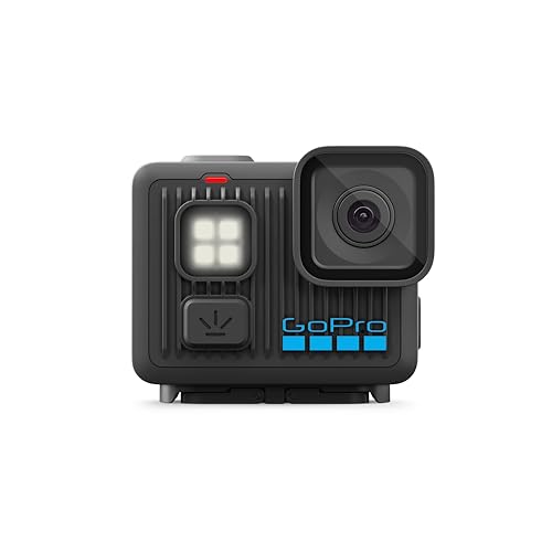 GoPro LIT Hero – Leichte, kompakte, wasserdichte Action-Kamera mit integriertem Licht, 4K60 Ultra HD-Video, 12 MP Foto, Touchscreen, HyperSmooth-Stabilisierung