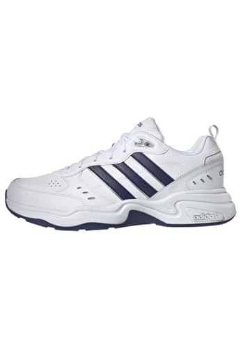 adidas Herren Strutter Shoes, Cloud White / Dark Blue / Matte Silver, 42 2/3 EU