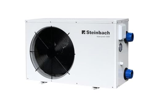 Steinbach Wärmepumpe Waterpower 5000, R32, Heizleistung 5,1 kW, Kühlleistung 3,4 kW, Anschluss 230 V / 0,84 kW, Schallleistung dB(a) 48, Wasseranschluss DA50 bzw. Ø 38 mm Schlauch, 049202