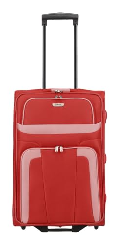 paklite Reisekoffer mit 2 Rollen, Rollkoffer mittelgroß, Orlando, klassischer Weichschalen Trolley im zeitlosen Design, 63 cm, 58 Liter