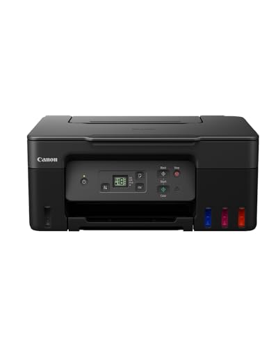 Canon PIXMA G2570 MegaTank 3in1 Multifunktionsgerät Große nachfüllbare Tintenbehälter DIN A4 (Scanner, Kopierer, Drucker, Farbtintenstrahldrucker, USB, LC Display), schwarz/grau