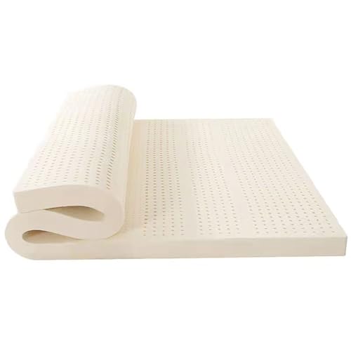 Generic Latex-Matratze, 80 x 200 cm, 100 % Naturlatex, atmungsaktiv, bequem und langlebig, Queen, Naturkautschuk, rein, verdickt, Zuhause, Schlafzimmer, Kissen, 2,5 cm