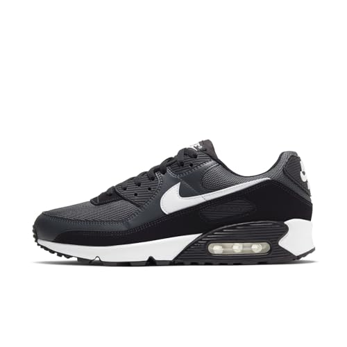 Nike Air Max 90 Herren Sneaker, Iron Grey/White-Dk Smoke Grey-, 43