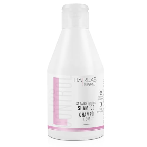 SALERM - Keratina Shampoo - Glattes Hair Lab Shampoo - 300 ml - Kontrolliert Frizz - Glattes und glattes Haar - mit Hitzeschutz - Erleichtert das Kämmen - Sulfat- und Parabenfreies Shampoo