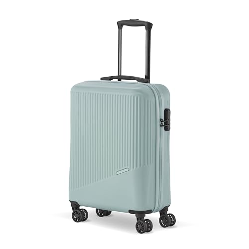 Travelite 4-Rad Handgepäck Koffer klein 34 Liter, Gepäck Serie Bali: ABS Hartschalen Trolley erfüllt IATA-Bordgepäckmaß, 55 cm