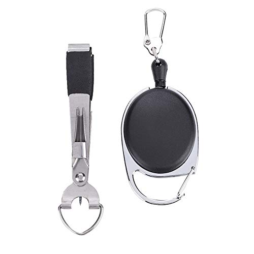 DEWIN Angeln Knoten, Angeln Quick Knot Bindewerkzeug Multifunktionales Fliegenfischen Quick Knot Tool Schnurschneider Clipper Nipper Tackle Angelzubehör