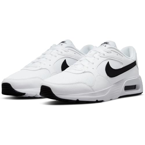 NIKE Herren Freizeitschuhe AIR MAX SC CW4555, Farbe:Weiß, Größe:45 EU