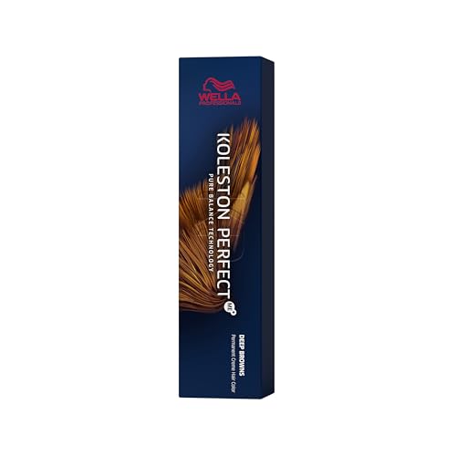 Wella Professionals Koleston Perfect Deep Browns - Permanente Haarfarbe - Professionelle Coloration mit bis zu 100% Grauabdeckung & Me+ Farbtechnologie – 4/77 Mittelbraun Braun‑Intensiv, 60ml