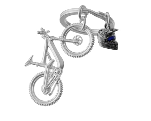 O meta[l]morphose METALMORPHOSE – Schlüsselanhänger Mountainbike Downhill – originelles Geschenk für Damen und Herren, mehrfarbig, one size