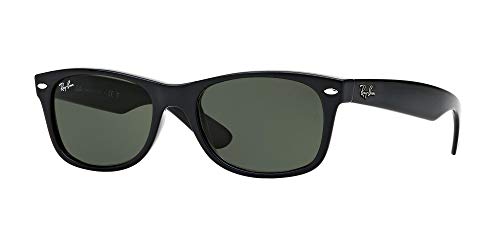 Ray-Ban Herren New Wayfarer Sonnenbrille, Schwarz, L EU