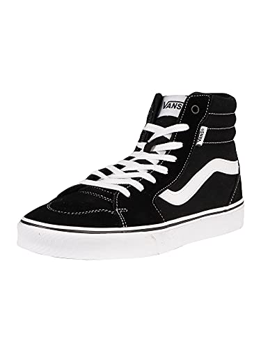 Vans Herren Filmore Hi Sneaker, Suede Canvas Black White, 42 EU
