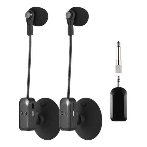 Btuty Kabelloser Akkordeon-Lautsprecher mit Sprachverstärker, 2 Mikrofone, Live-Rauschunterdrückung, 40 m Reichweite