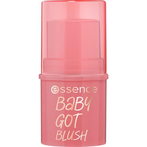 essence baby got blush 30 rosé all day Blush Stick, pink, natürlich, vegan, strahlend frisch, Expressergebnis, cremige Textur, definierend, 5,5 g