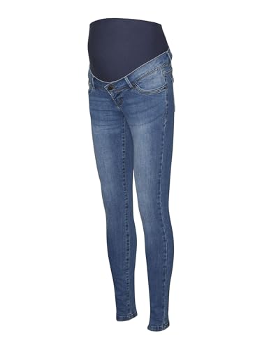 MAMALICIOUS Damen Mlmila Slim Medium Blue Jeans A. Noos, Medium Blue Denim, L
