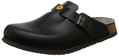 Birkenstock Herren Clogs Boston ESD Schwarz normales Fußbett 42