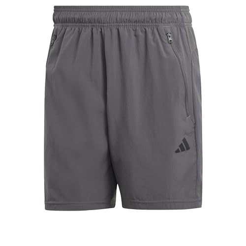 adidas Herren Train Essentials Woven Training Shorts, Grey Five/Black, XXL 7 inch