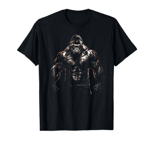Gorilla Affe Gym Wear Bodybuilding Workout Motivation T-Shirt