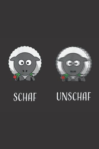 Schaf Unschaf: Notizbuch a5 punktiert mit 110 Seiten | Lustiges Geschenk Schaf Optiker Augenarzt Bauer Landwirt Viehzüchter Veganer Muttertag Vatertag Notizblock Notizheft Journal