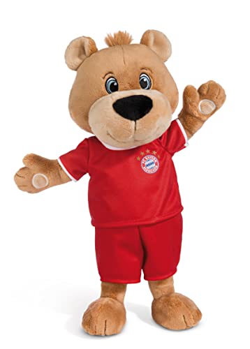NICI Kuscheltier FC BAYERN MÜNCHEN Bär Berni 35 cm – Stofftier aus weichem Plüsch, Fußball Fanartikel zum Kuscheln und Spielen, für Kinder & Erwachsene, 49074, tolle Geschenkidee, braun