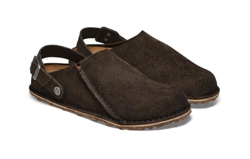 Birkenstock, LUTRY PREMIUM SUEDE, Sandalen Mode Unisex, espresso, 44 EU