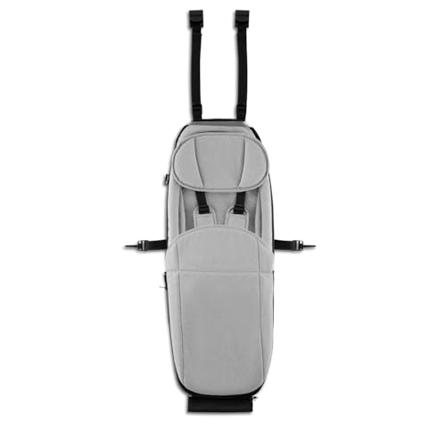 hauck Babysitz für Dryk Duo, Dryk Duo Plus & Bike N Walk Duo Fahrradanhänger Baby Lounger 2, ab 1 Monat im Buggy-Modus ab 6 Monaten im Fahrrad-Modus, mit 5-Punkt-Gurt, Beindecke, Kopfpolster (Grey)