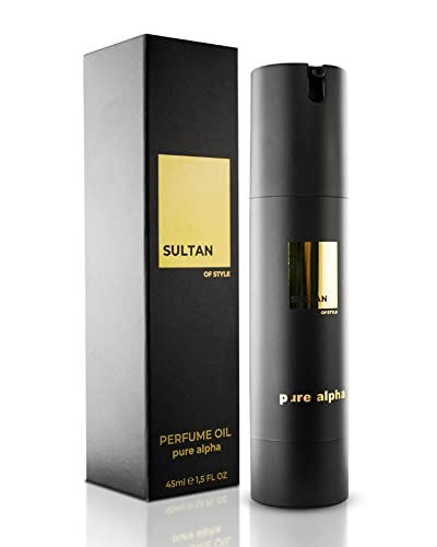 Sultan of Style Pure Alpha Parfum Oil Herren | Würziger & Frischer Duft | 100% Alkoholfrei | Pflegende Ätherische Öle | Geschenke für Männer