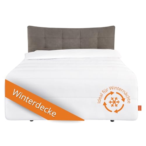 sleepling Energiespardecke, Winter Bettdecke 135x200, Winterdecke extra warm mit 1.685 gr. Füllgewicht, Winterbettdecke,100% Mikrofaser, Ökotex, 60 Grad waschbar