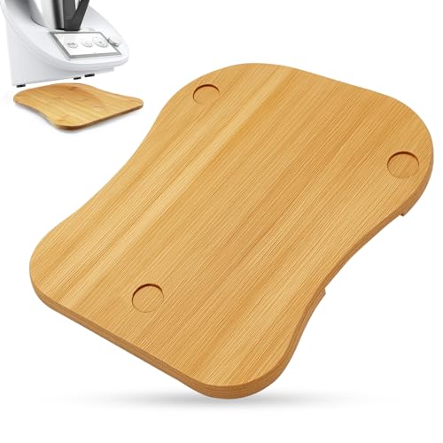 koitoy Gleitbrett für Thermomix TM6/TM5,Gleitbrett aus Holz,Müheloses Verschieben & Dämpfung,Schnelles Bewegen Rollbrett,Zubehör für Thermomix TM5 TM6,sliding