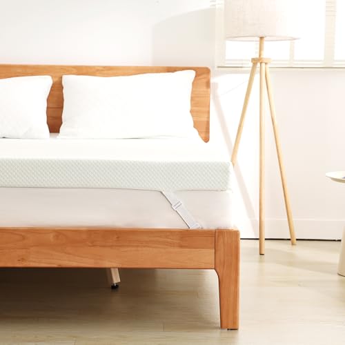 EGO Home Topper 140x200cm mit Gelschaum, Öko-Tex-Zertifiziert, 5cm Höhe Gel Topper 140x200, H2 Weiche Memory Foam mit Grüntee-Extrakt, für Boxspringbett, Schlafsofa,Abnehmbaren und Waschbaren Bezug