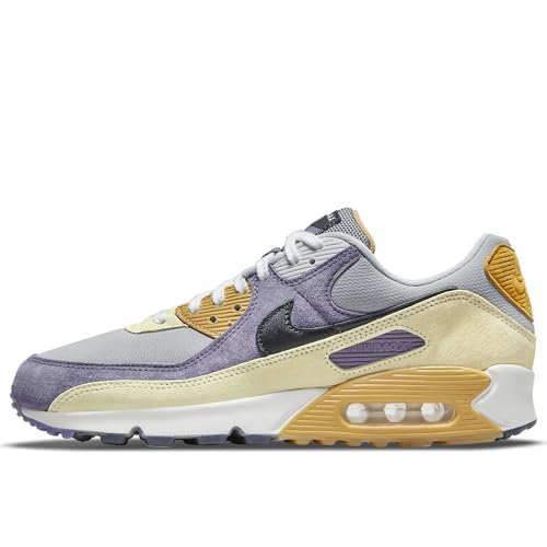 Nike Herren Air Max 90 Sneaker, Purple/Black/Grey, 37.5 EU