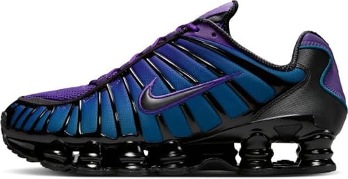 NIKE Herren Shox TL Sneaker, Voltage Purple Black Blue Force Black, 45 EU