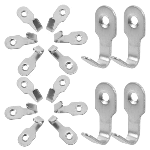 GARVALON 20 Stück Kleiner Edelstahl Wandhaken U Form Platzsparende Kleiderhaken für Küche Bad Einzelner Handtuch und Bademantelhaken Rostfrei Vielseitig für Haushalt und Aufbewahrung